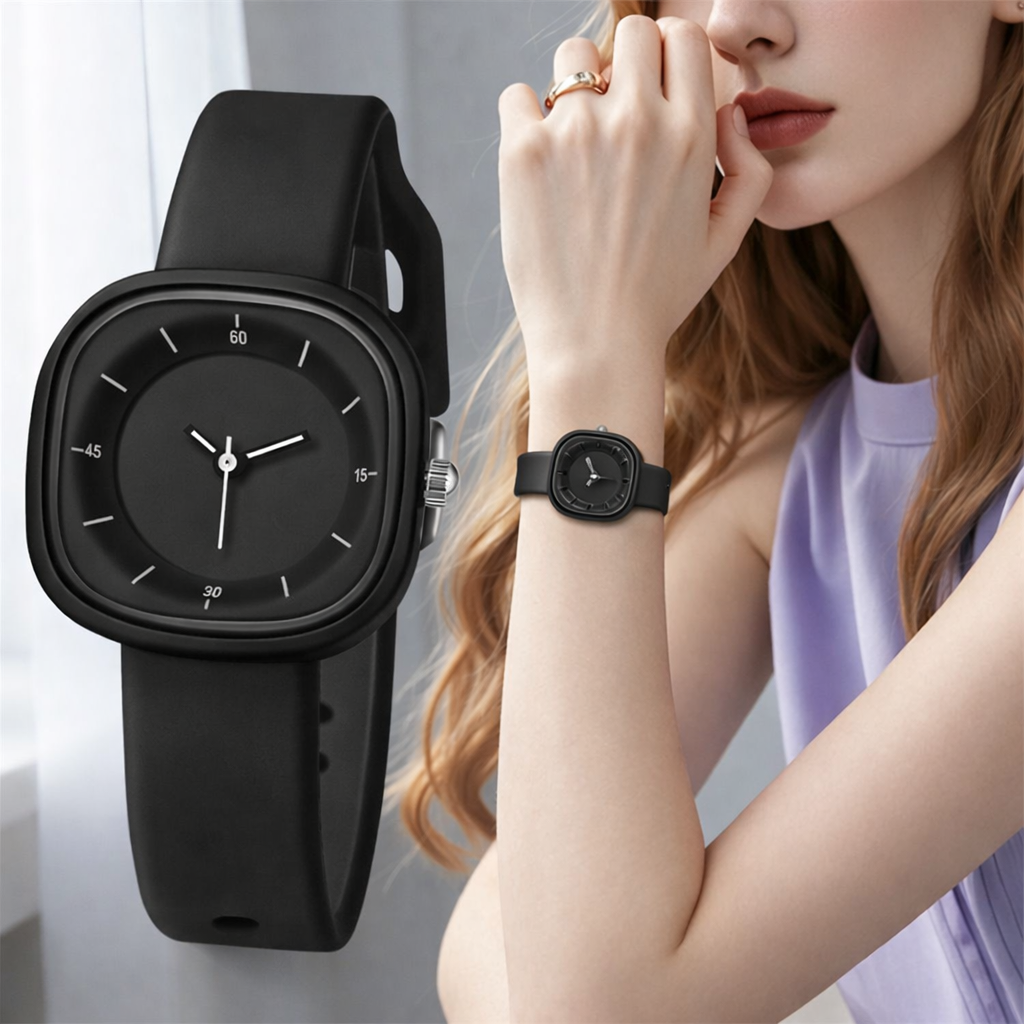 Aura ShadowBlack Minimal Watch
