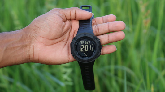 Zyfoxe Rugged Digital Sports Watch Black