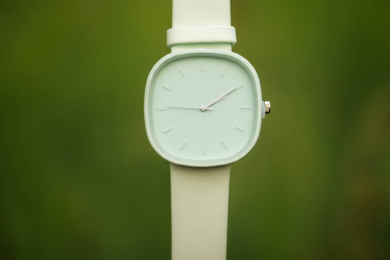 Aura Pastel Green Minimal Watch