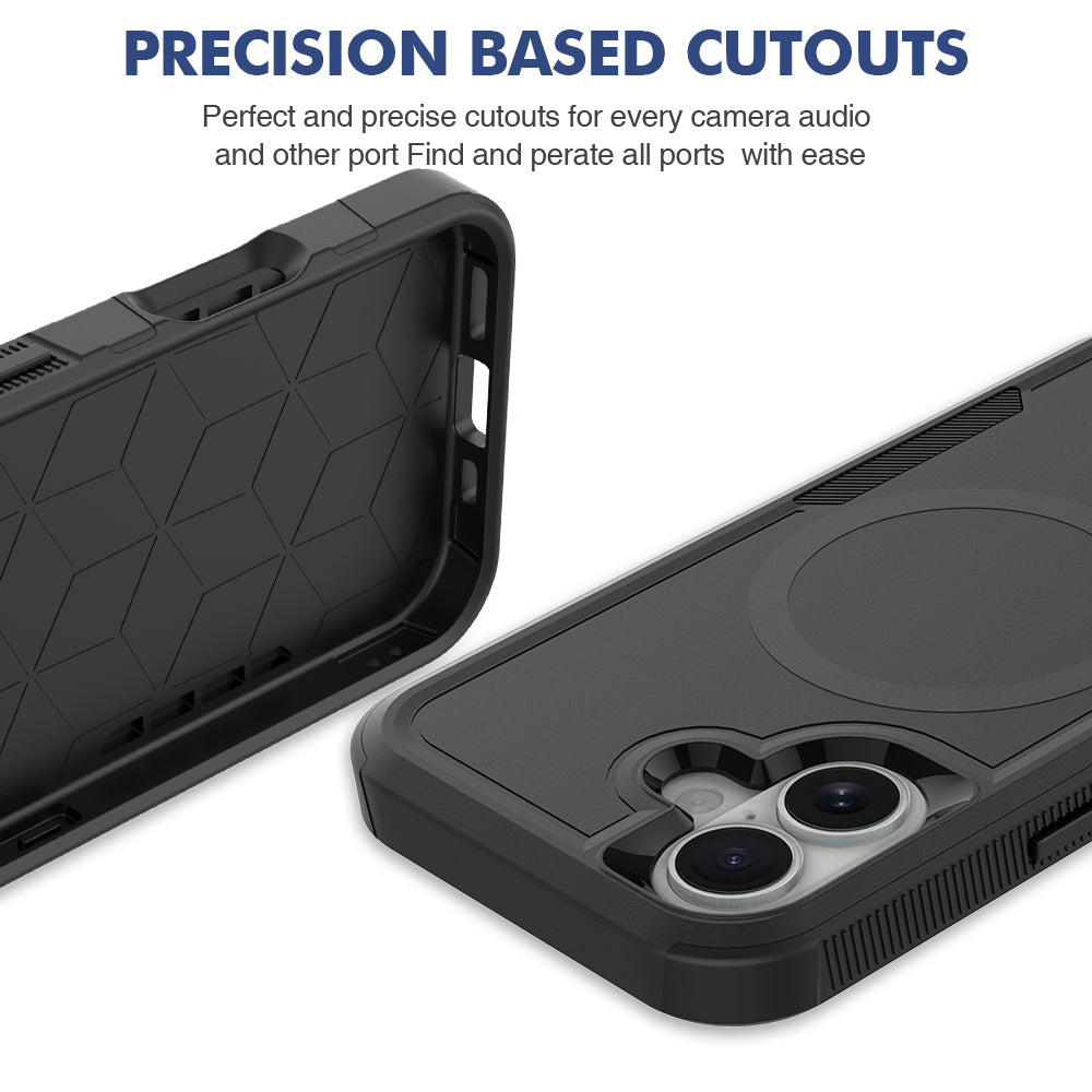 IPhone 16 premium Black armour case