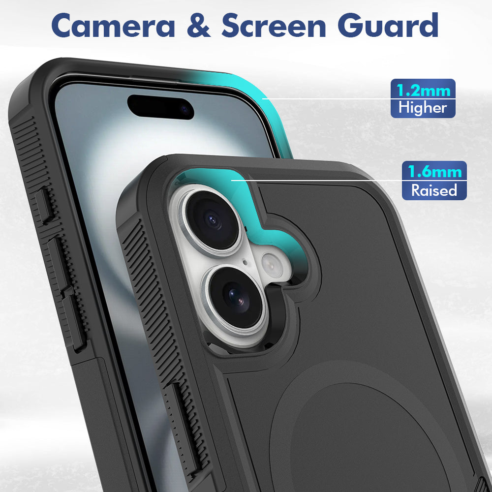 IPhone 16 premium Black armour case