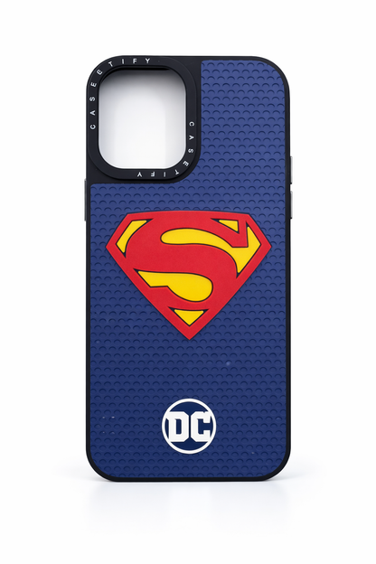 Iphone 17 Superman Shield Textured Protective Phone Case