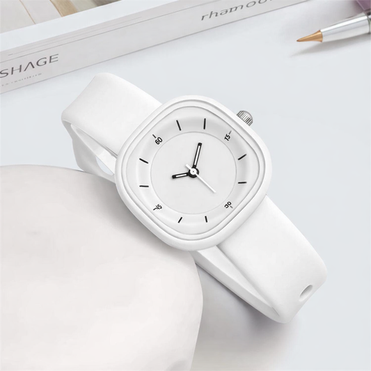 Aura White Alien Minimal Watch