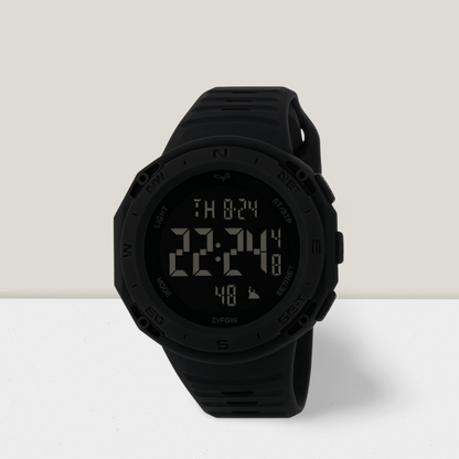 Zyfoxe Rugged Digital Sports Watch Black