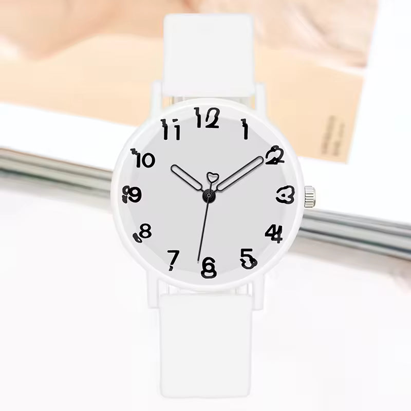 Aura PlayWhite Cute Numeral Watch