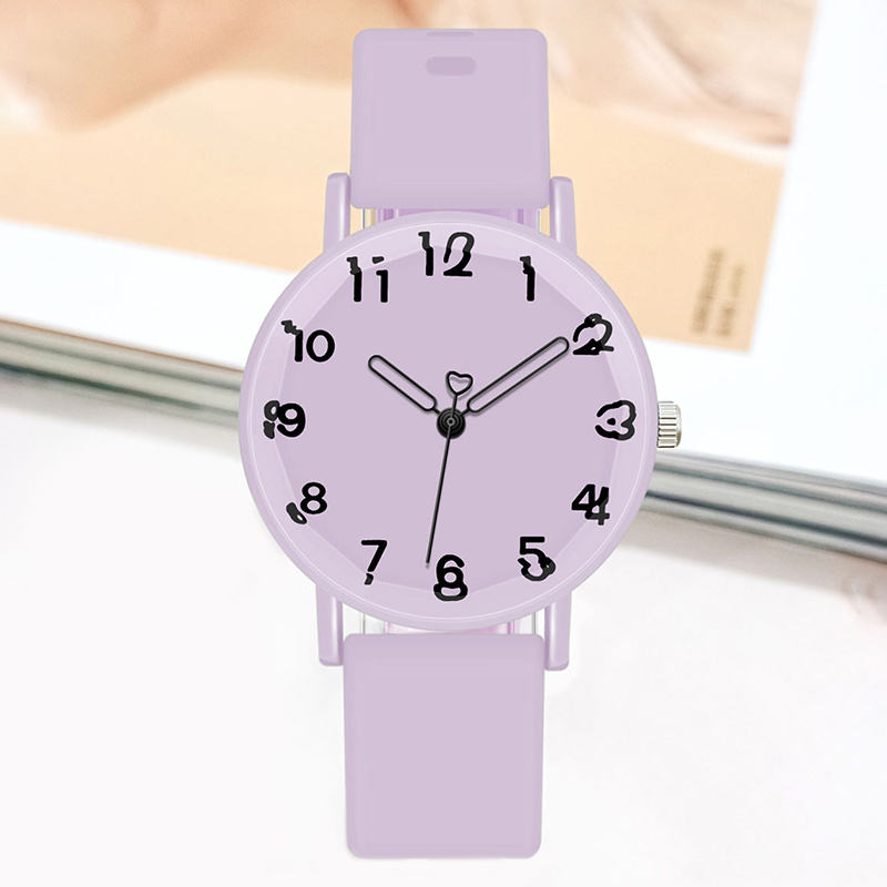 Aura Purple Cute Numeral Watch