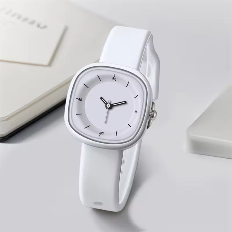 Aura White Alien Minimal Watch