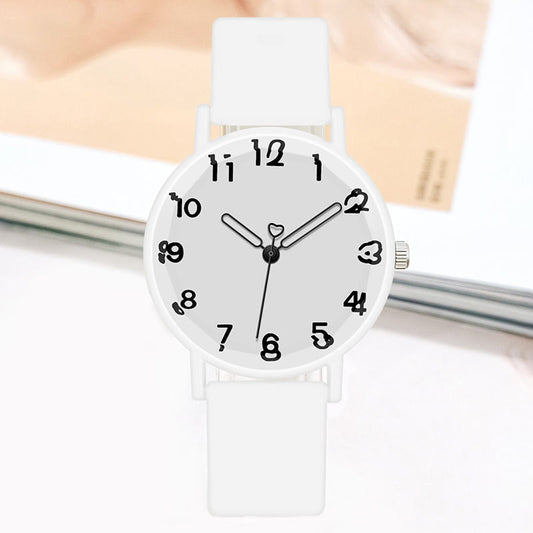 Aura PlayWhite Cute Numeral Watch