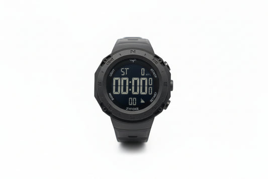 Zyfoxe Rugged Digital Sports Watch GREY – Waterproof, Shock-Resistant Outdoor Adventure Wristwatch