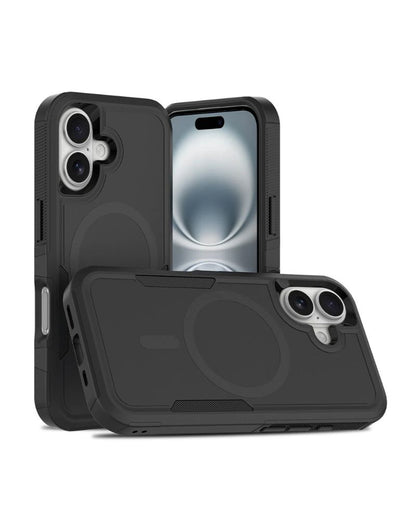 Zyfoxe MagSafe Armour Case for iPhone 16 – 360° Protection Black